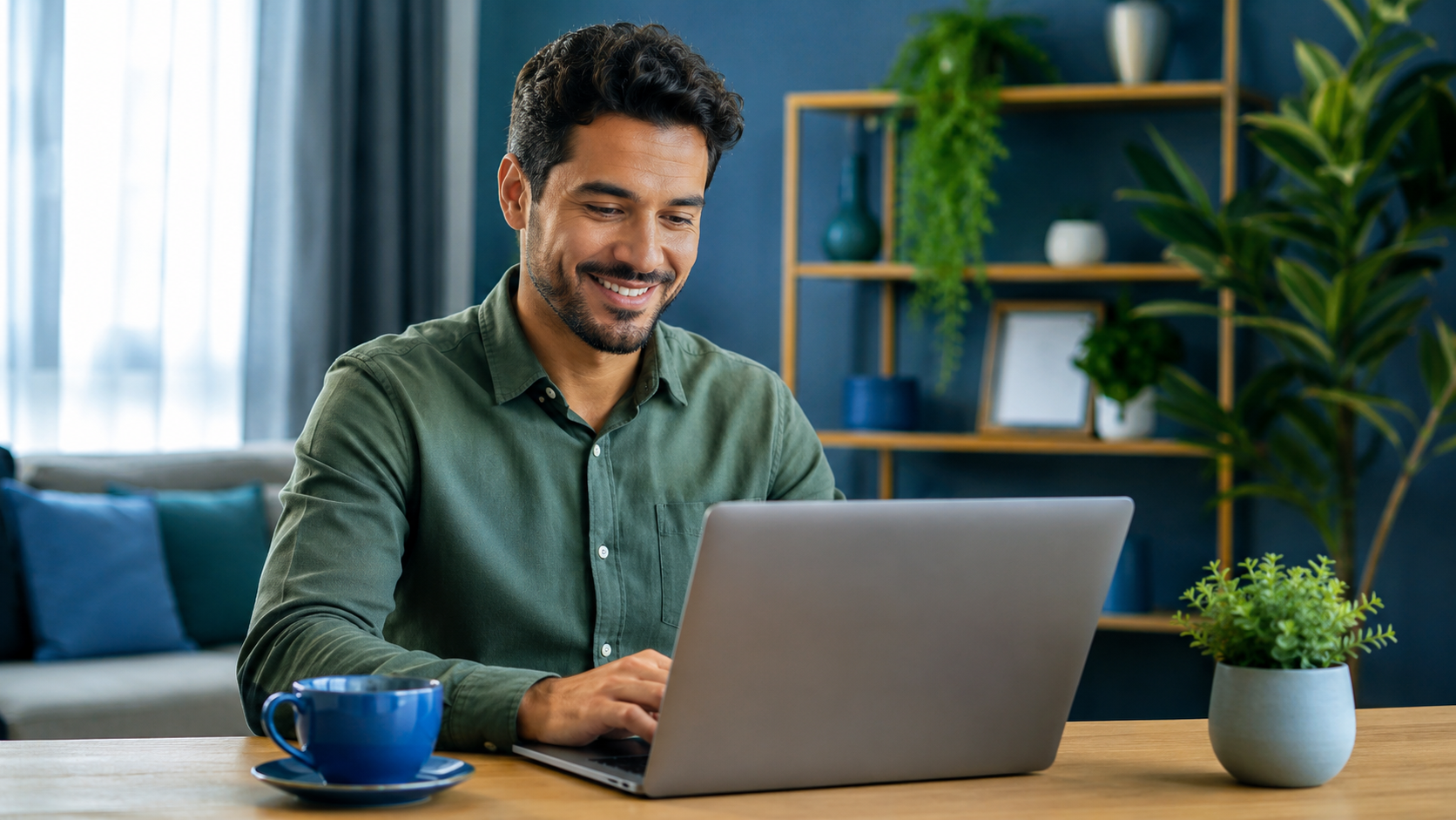 Pessoa acompanhando investimentos no Tesouro Direto pelo notebook